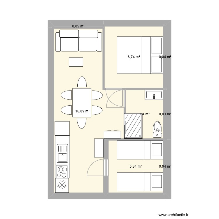 CHALET 4. Plan de 0 pièce et 0 m2