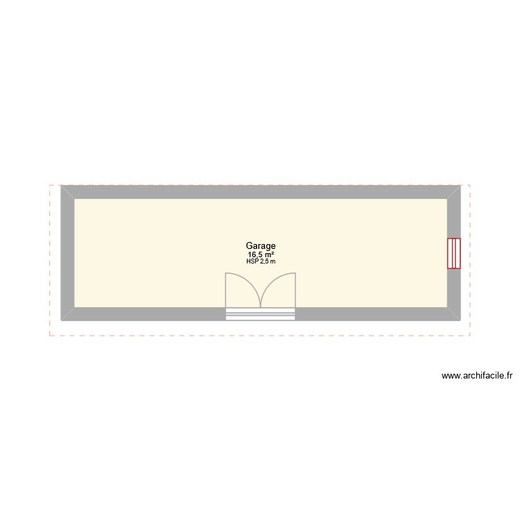 garage. Plan de 0 pièce et 0 m2