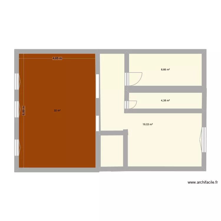 ben et anaelle. Plan de 4 et 67 m² ben et anaelle. Plan de 4 et 67 m²
