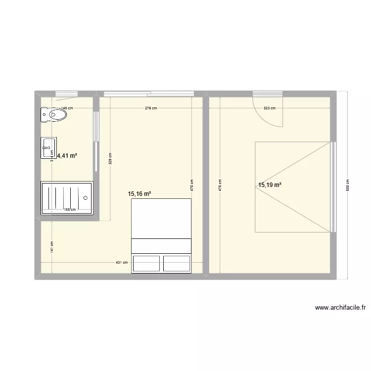 studio jardin 3. Plan de 