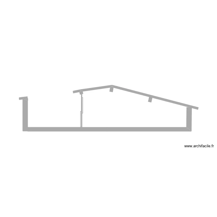 coupe combles. Plan de 