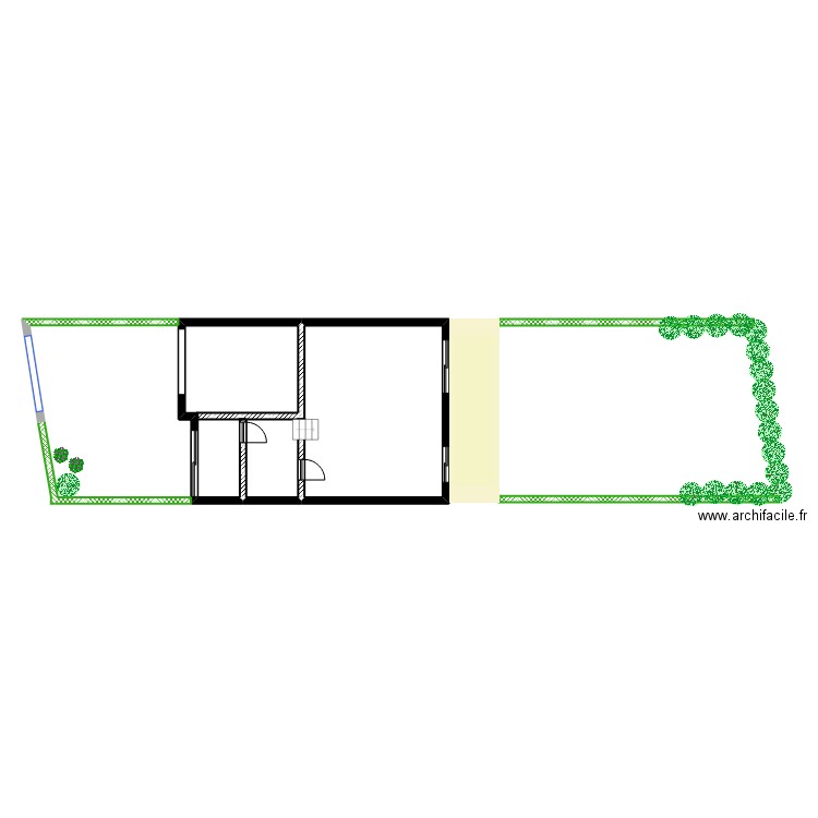 16 array. Plan de 1 pièce et 63 m2