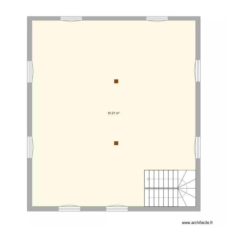 OSTERMANN/SCHMITT. Plan de 1  et 91 m²
