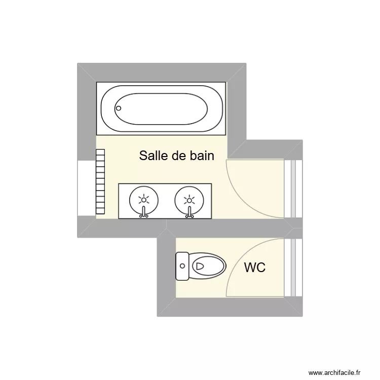 DUCAT Jo&euml;l. Plan de 2  et 5 m²