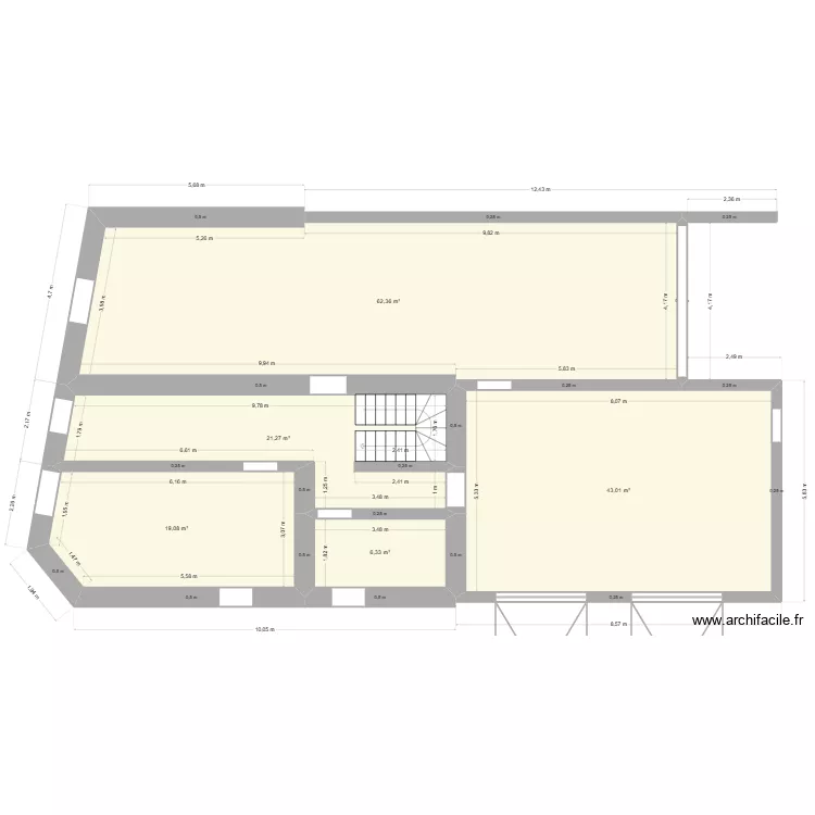 HALLER. Plan de 20  et 486 m²