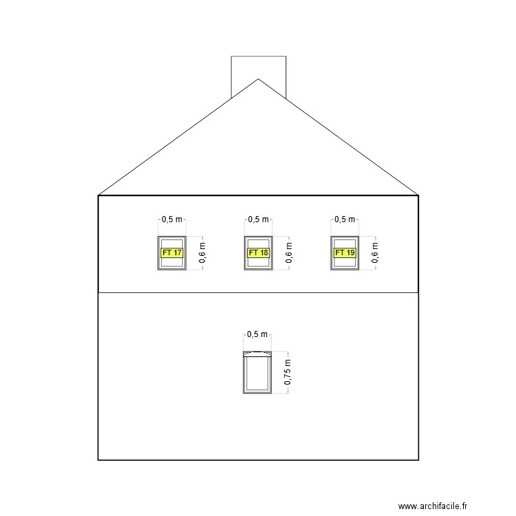 Hwol Pignon Nord Appenti. Plan de 0 pièce et 0 m2