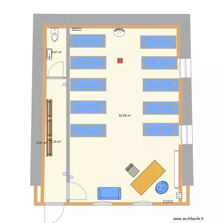 Grange AV. Plan de 4 Pièces et 63 m² Grange AV. Plan de 4 Pièces et 63 m²