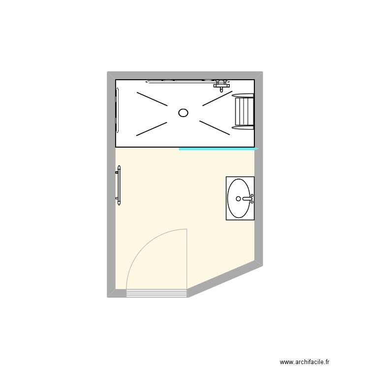 GIANINO PROJET3. Plan de 1 pièce et 5 m2