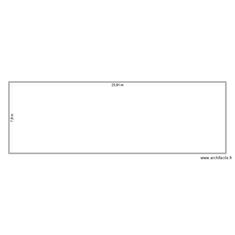 1er étage. Plan de 1 pièce et 186 m2