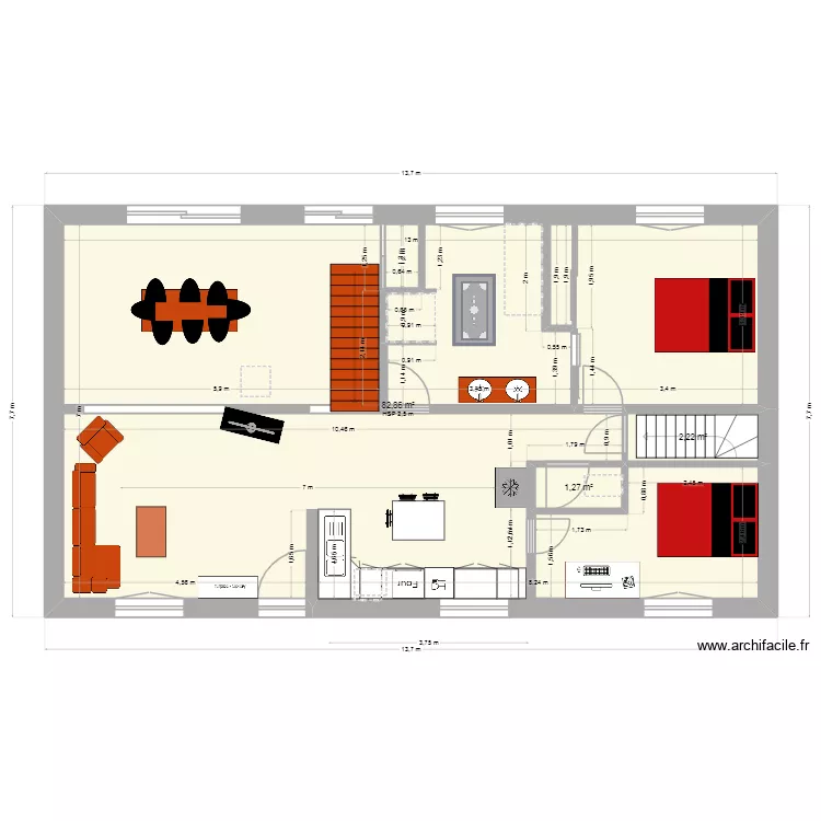la musse. Plan de 3 pièces et 86 m² la musse. Plan de 3 pièces et 86 m²