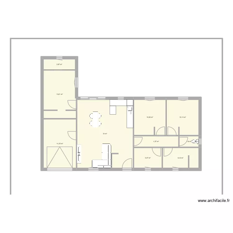 Maison 100m² avec local commercial v2. Plan de 10 et 103 m² Maison 100m² avec local commercial v2. Plan de 10 et 103 m²