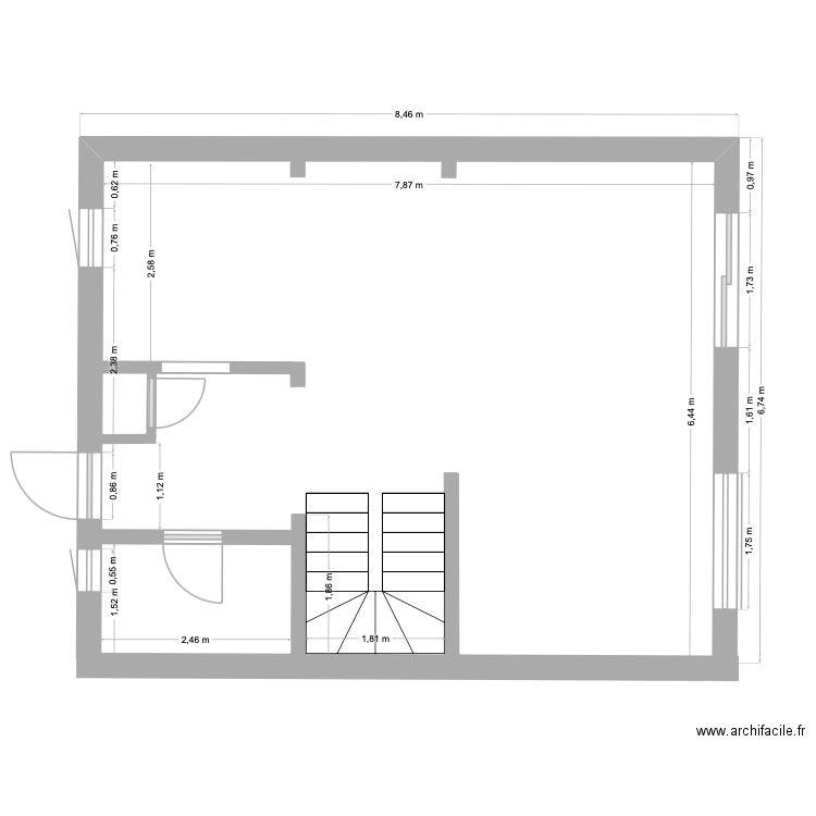 JPSE 2025. Plan de 1 pièce et 53 m2