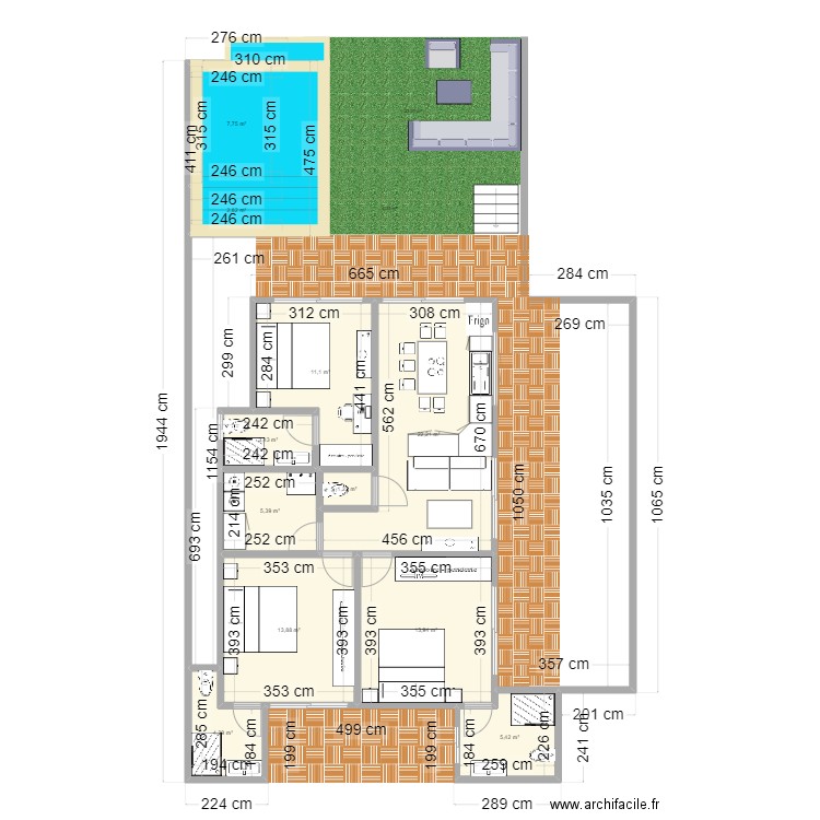 BANGRAK1 BEACH. Plan de 11 pièces et 91 m2