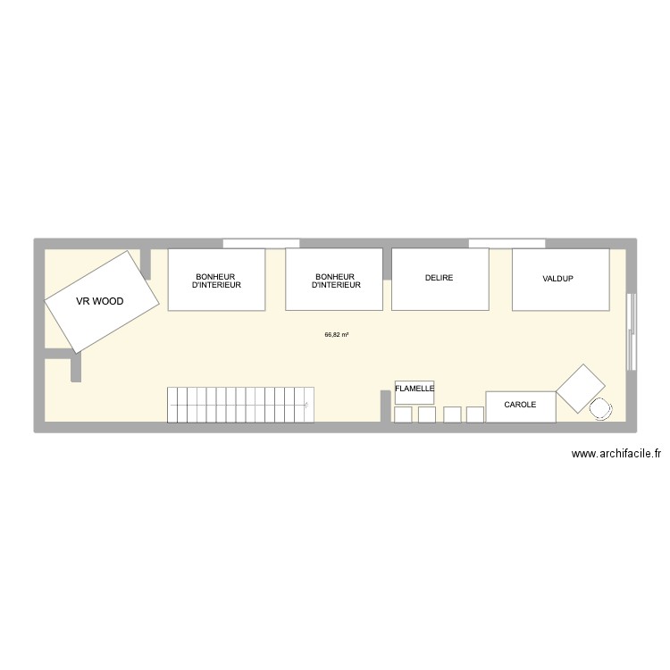 Meunerie Moulin. Plan de 1 pièce et 67 m2