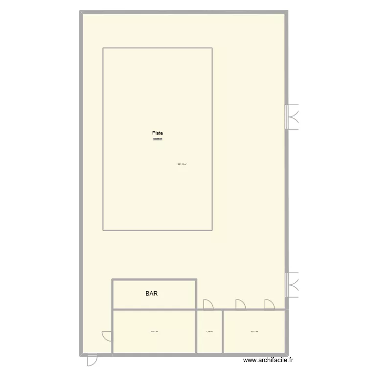 Plan Dancing Tulle. Plan de 5  et 605 m²