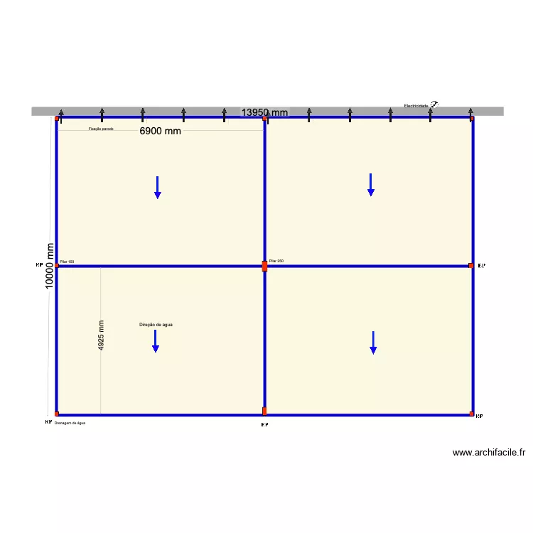 Hotel valor 3. Plan de 4  et 136 m²