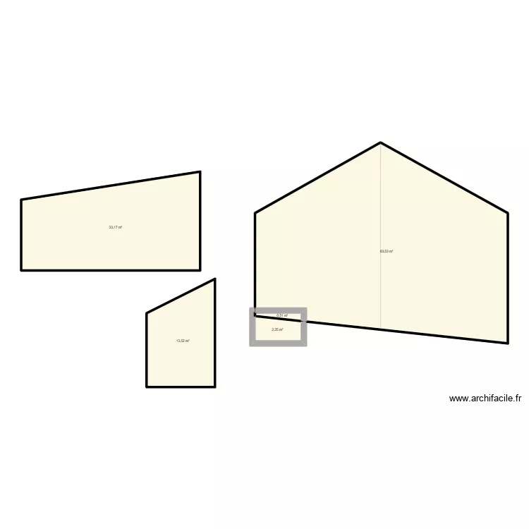 Taille facade. Plan de 