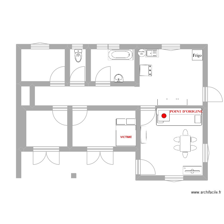 Ste-Marie 15102025. Plan de 8 pièces et 49 m2