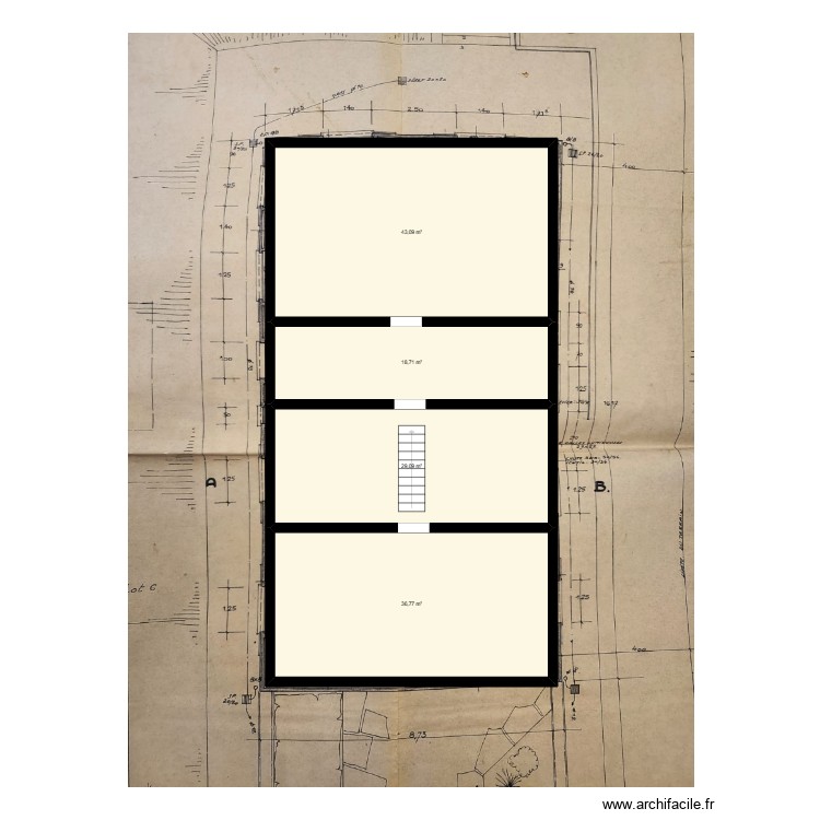 Plan grenier Saintes. Plan de 0 pièce et 0 m2