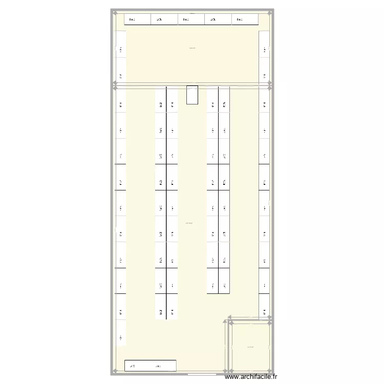 depotep mez. Plan de 3  et 626 m²