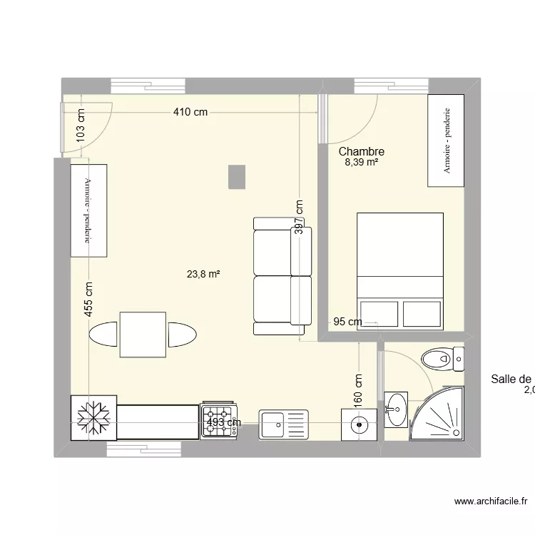 Plan scenario 1 - v2. Plan de 