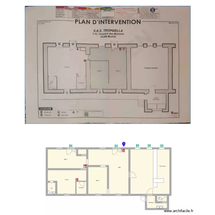 Plan Tropidella. Plan de 