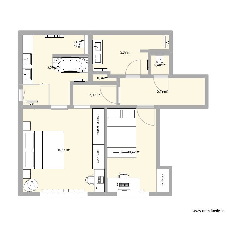 1er &eacute;tage Parklaan 50 v9. Plan de 0 pièce et 0 m2