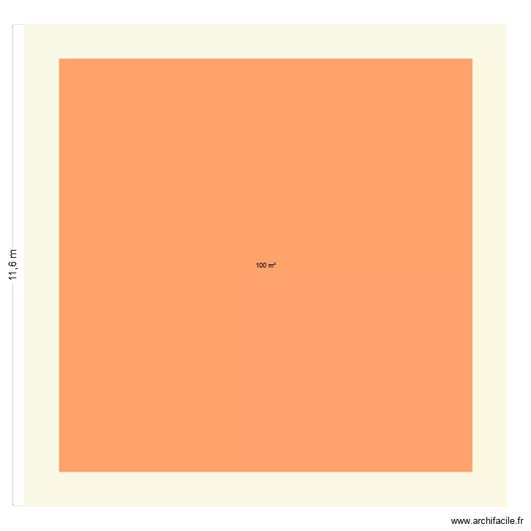 MAISON NEBRASKA 1. Plan de 1  et 100 m²