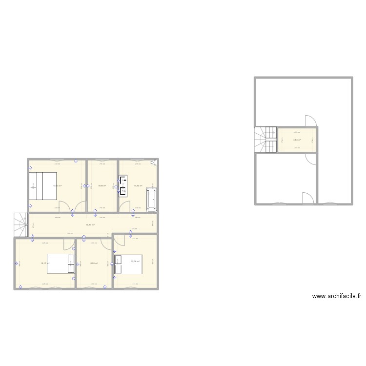 Haut maison Saint Martin. Plan de 0 pièce et 0 m2