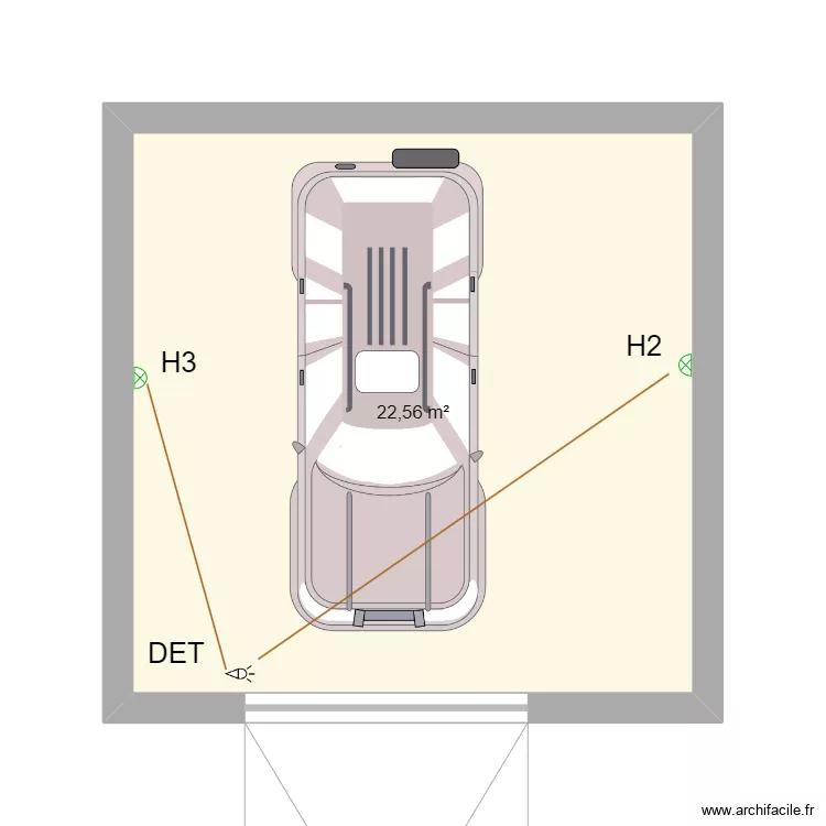 Garage detecteur. Plan de Garage detecteur. Plan de