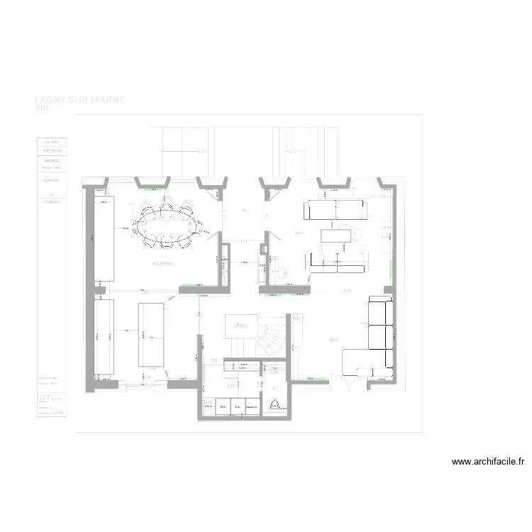 amenagement RDC. Plan de 