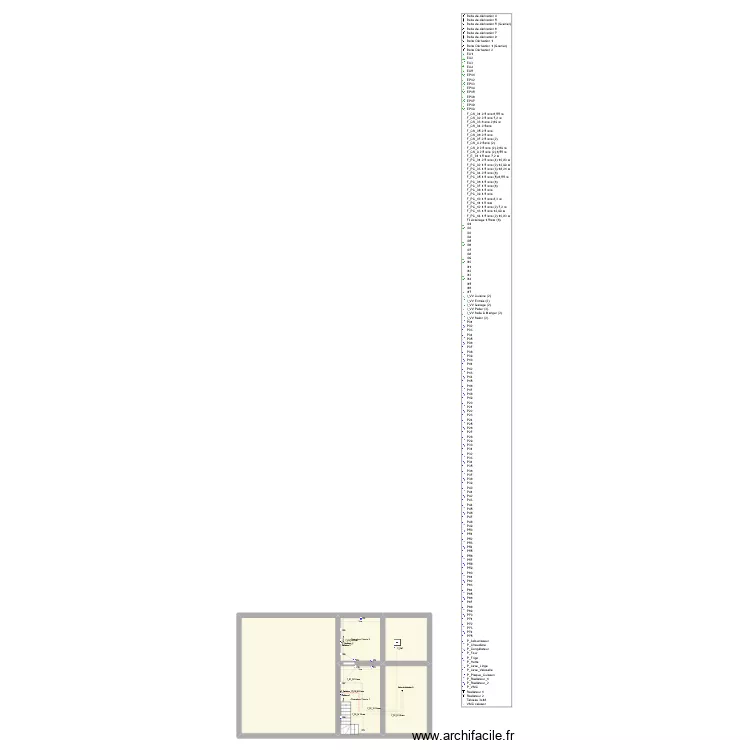 Plan Electrique 1501. Plan de 22  et 315 m²