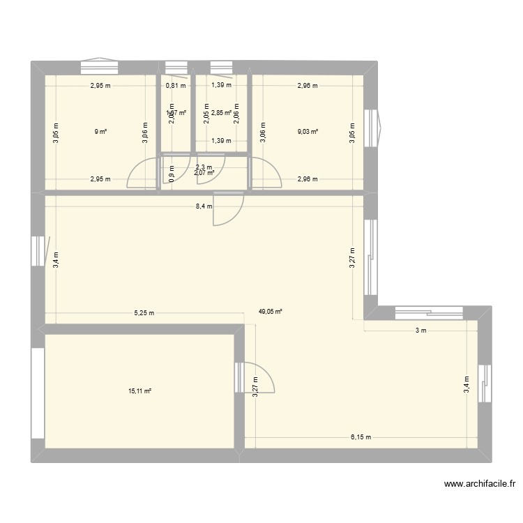 petite house. Plan de 0 pièce et 0 m2