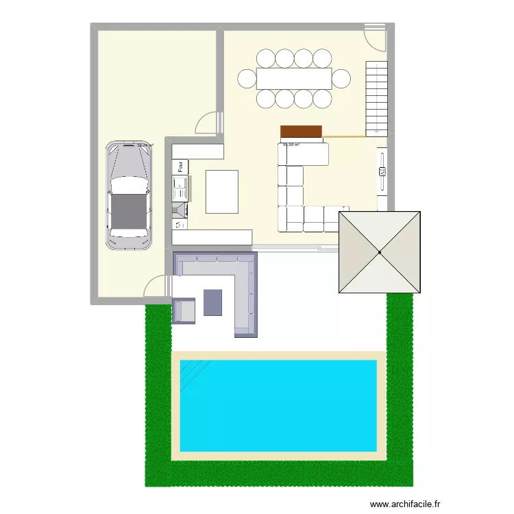maison luxe. Plan de 2 et 89 m² maison luxe. Plan de 2 et 89 m²