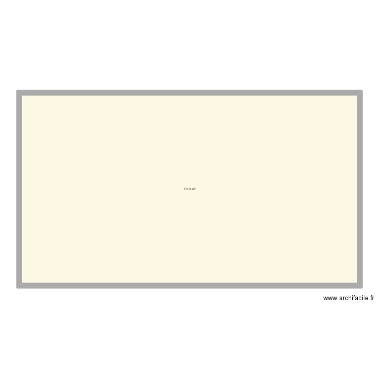 chef deuvre. Plan de 1 pièce et 172 m2