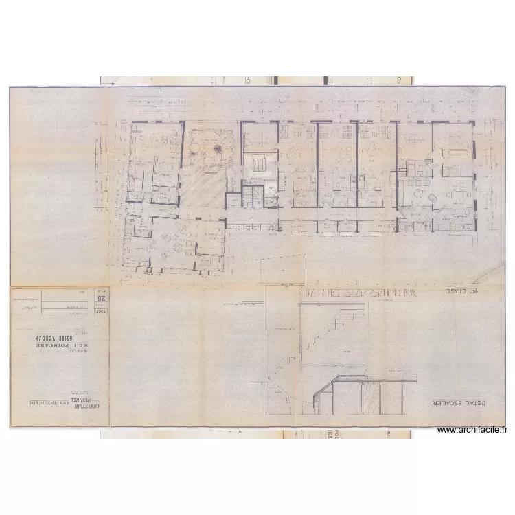 Dame zab&eacute;e. Plan de 