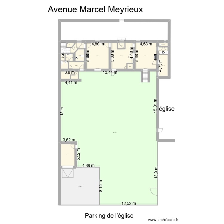 MP Marcy + Jardins. Plan de 18 pièces et 710 m2