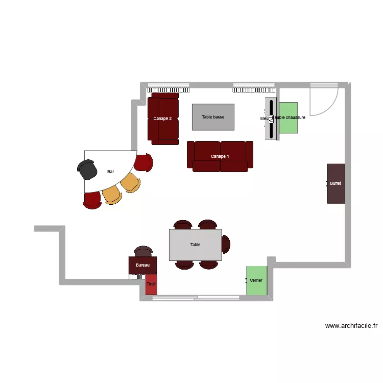 Maison id&eacute;e 2. Plan de 