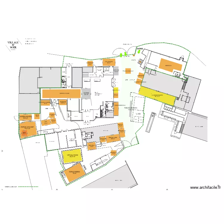 Village des Enfants_Village du Soir. Plan de 