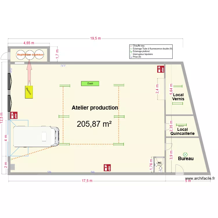 Projet atelier menuiserie BERGER Arthur. Plan de Projet atelier menuiserie BERGER Arthur. Plan de