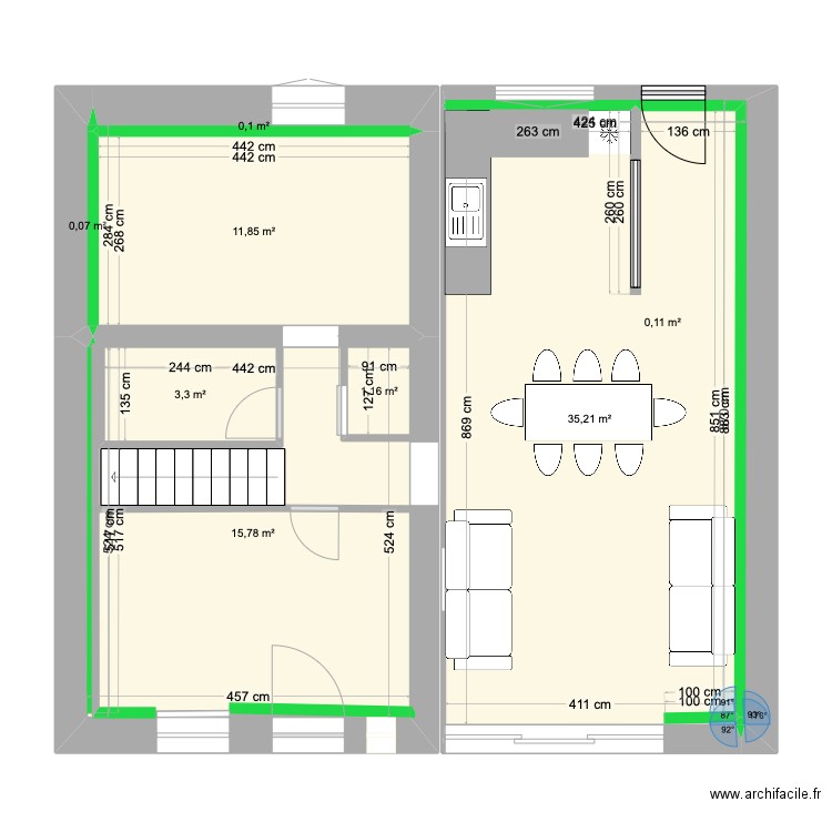 Plan 3 . Plan de 0 pièce et 0 m2
