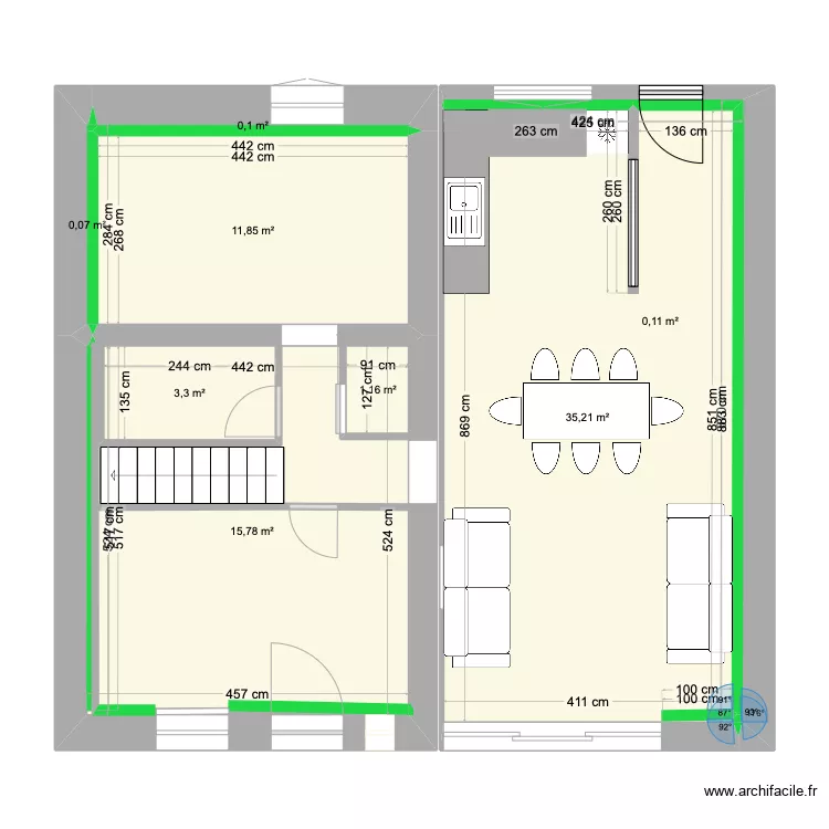 Plan 3 . Plan de 