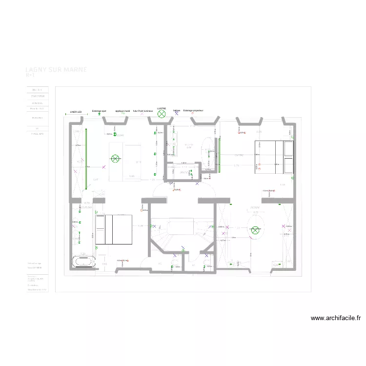 PLAN PLAFOND 1ER. Plan de 