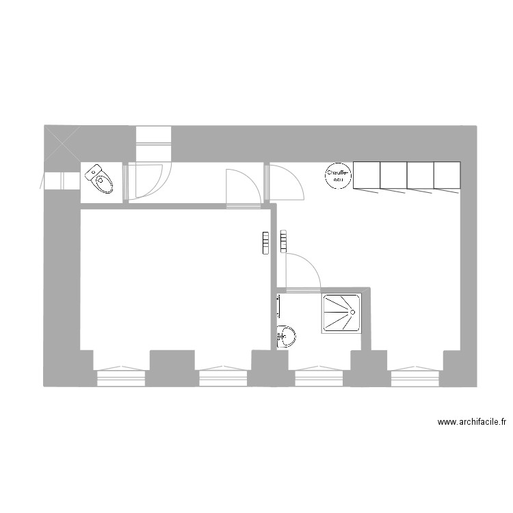 base_studio. Plan de 0 pièce et 0 m2