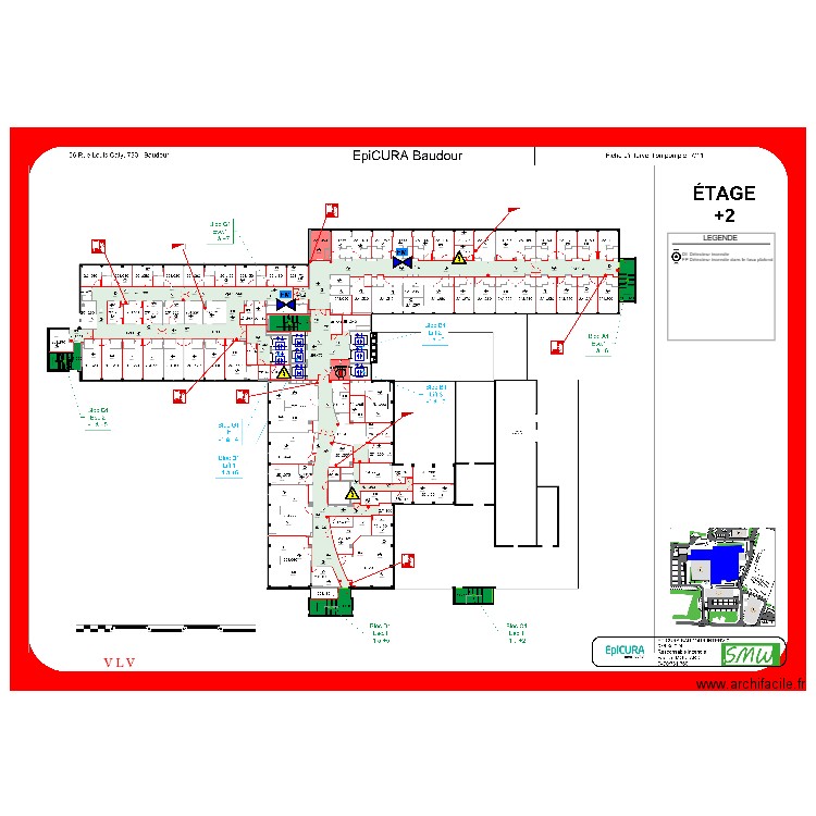 etage +2 epicura baudour. Plan de 0 pièce et 0 m2