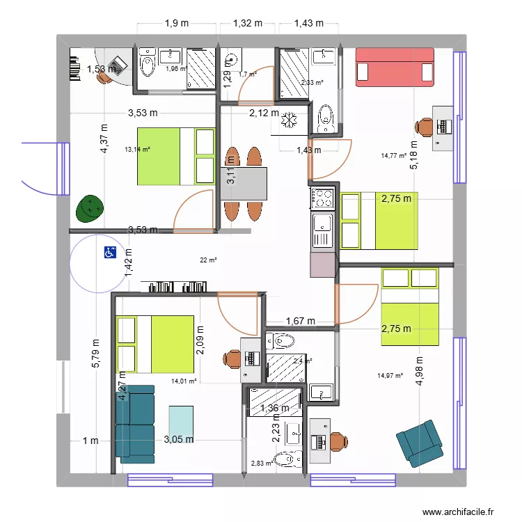 reno integrale v3. Plan de 10 et 90 m² reno integrale v3. Plan de 10 et 90 m²