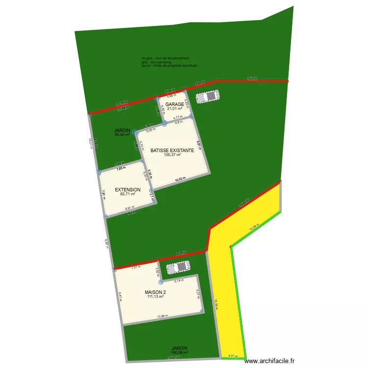 MAISON BORGO annexe. Plan de 