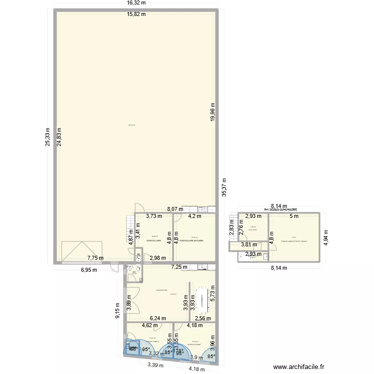 LOCAUX RESCENT. Plan de 