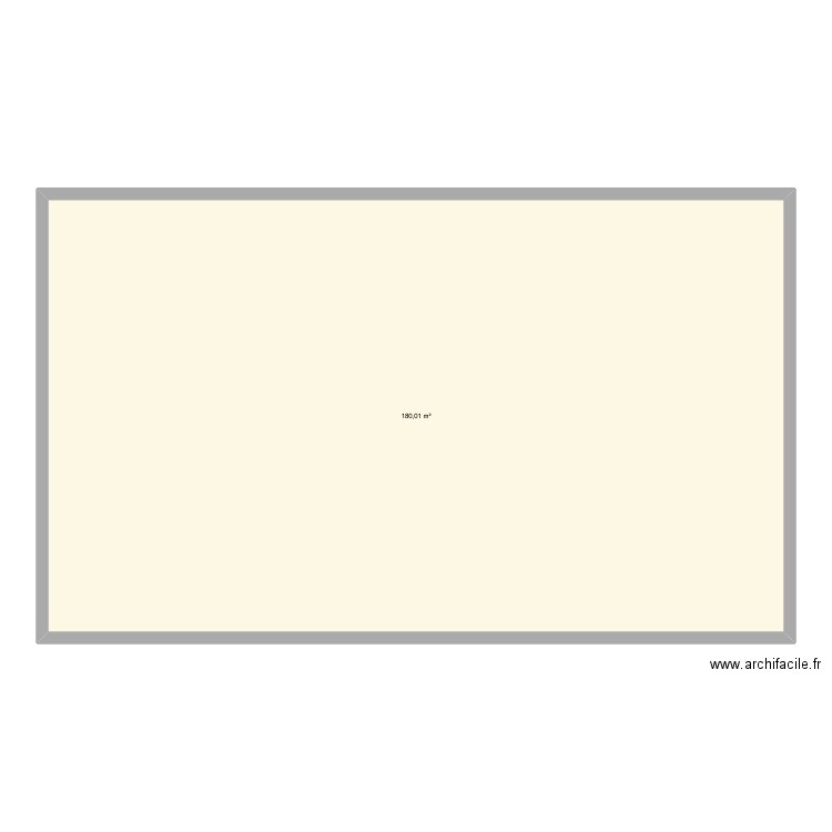 plan resto. Plan de 1 pièce et 180 m2