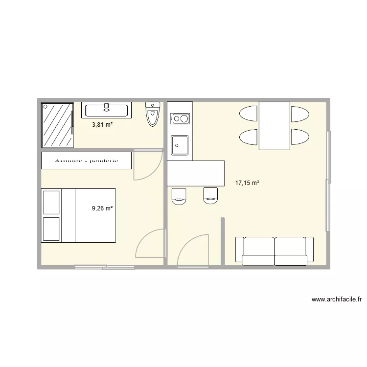 tiny house. Plan de 3 et 30 m² tiny house. Plan de 3 et 30 m²
